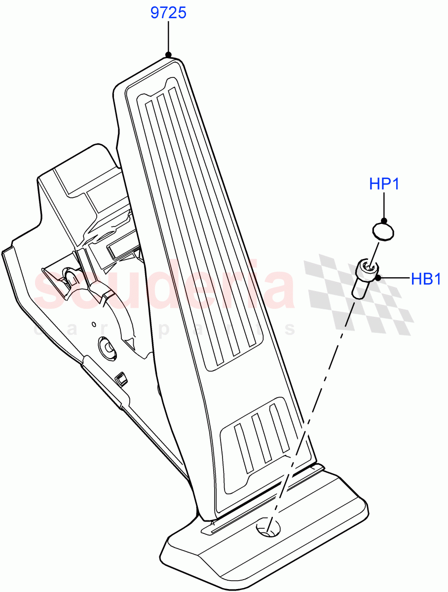 Accelerator/Injection Pump Controls(3.0L AJ20D6 Diesel High) of Land Rover Land Rover Range Rover (2022+) [3.0 I6 Turbo Diesel AJ20D6]