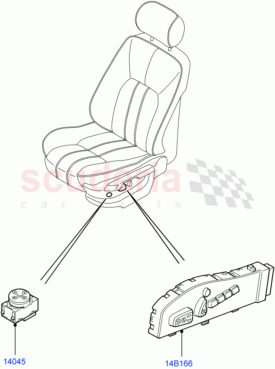 Switches(Front Seats)((V)FROMAA000001) of Land Rover Land Rover Range Rover (2010-2012) [5.0 OHC SGDI SC V8 Petrol]