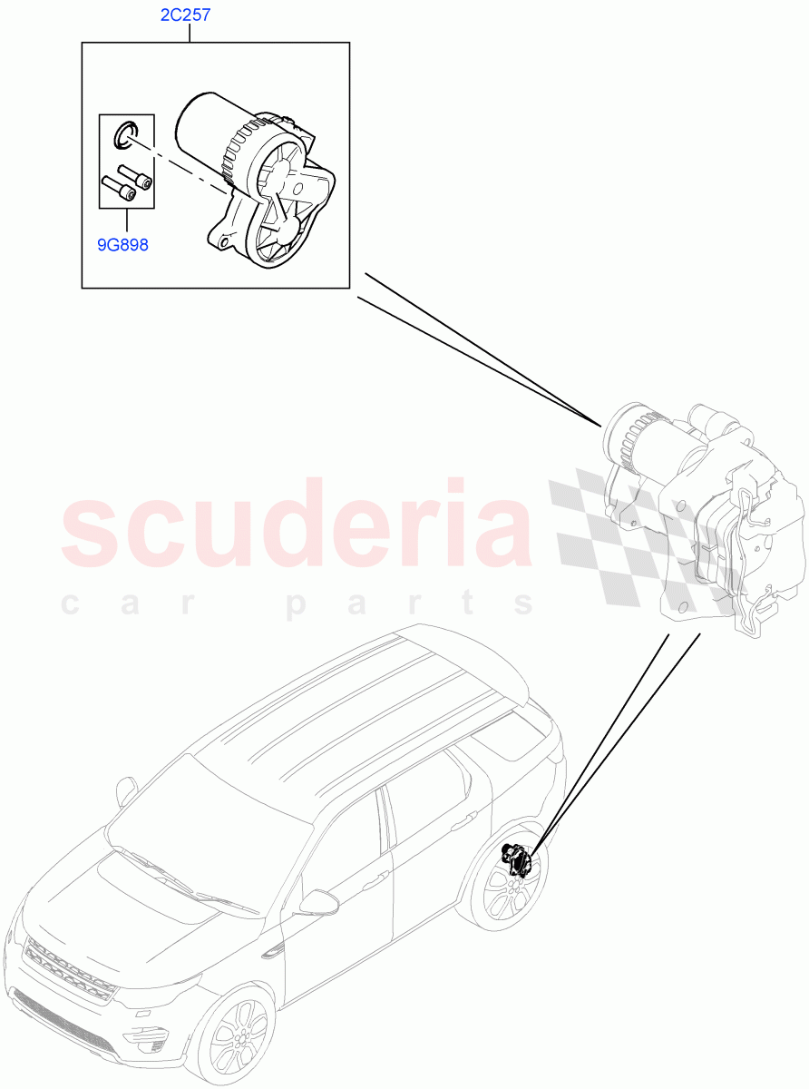 Parking Brake(Halewood (UK)) of Land Rover Land Rover Discovery Sport (2015+) [1.5 I3 Turbo Petrol AJ20P3]