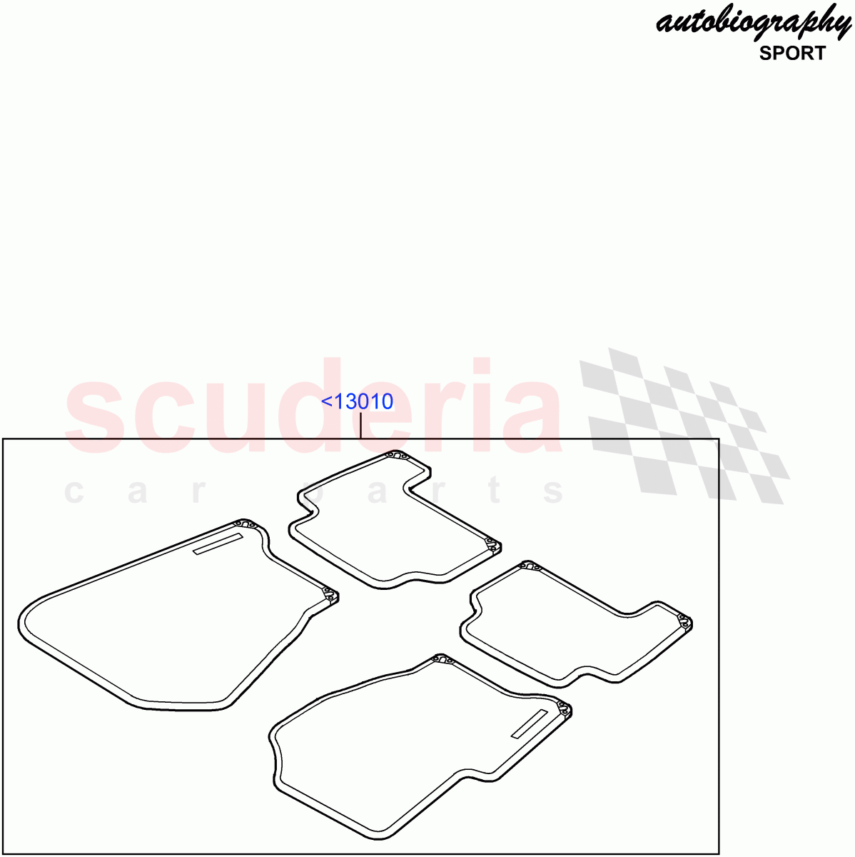 Floor Trim(Autobiography Sales Badge)((V)FROMAA000001) of Land Rover Land Rover Range Rover Sport (2010-2013) [3.6 V8 32V DOHC EFI Diesel]