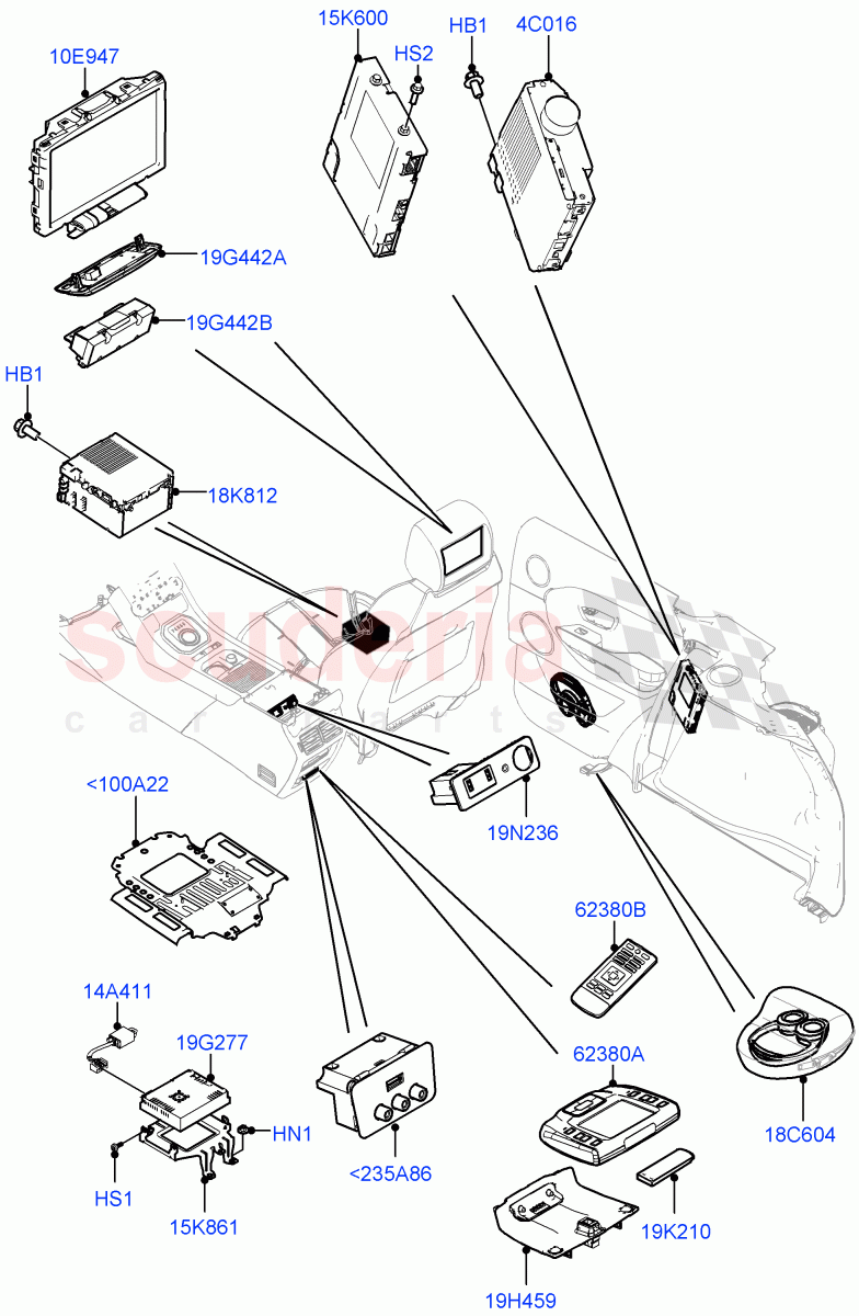 Family Entertainment System (Board Monitor) (Itatiaia (Brazil)) ((V) FROMGT000001) of Land Rover Land Rover Range Rover Evoque (2012-2018) [2.2 Single Turbo Diesel]