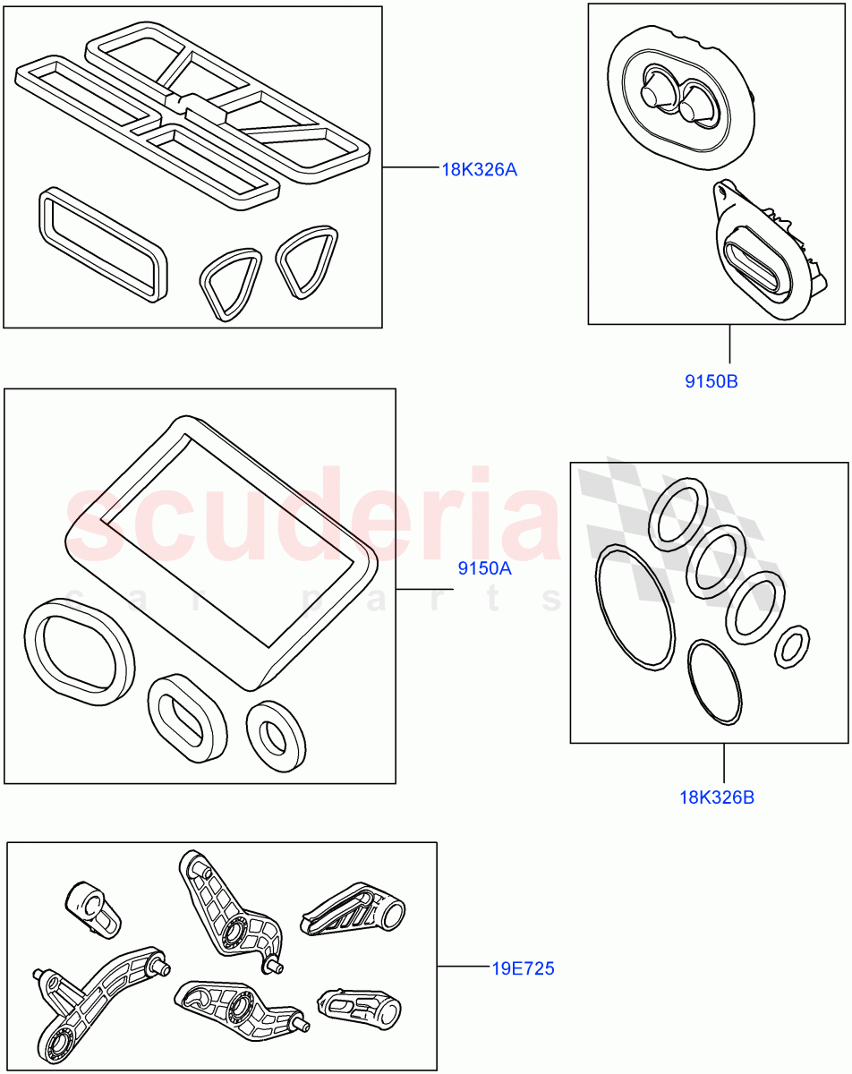 Heater/Air Cond.External Components(Service Kit, Main Unit) of Land Rover Land Rover Range Rover Velar (2017+) [2.0 Turbo Diesel]