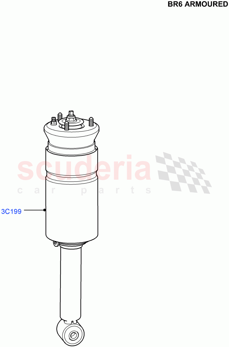 Front Suspension Struts And Springs(With B6 Level Armouring)((V)FROMAA000001) of Land Rover Land Rover Discovery 4 (2010-2016) [4.0 Petrol V6]