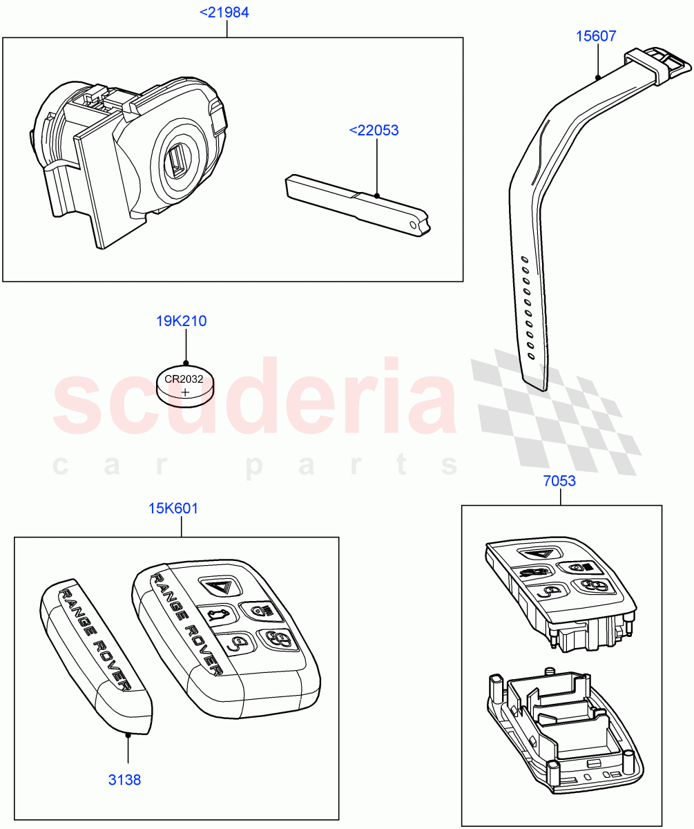 Vehicle Lock Sets And Repair Kits of Land Rover Land Rover Range Rover Sport (2014+) [2.0 Turbo Diesel]