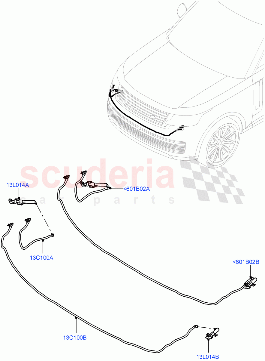 Headlamp Washer(With Headlamp Power Wash) of Land Rover Land Rover Range Rover (2022+) [4.4 V8 Turbo Petrol NC10]