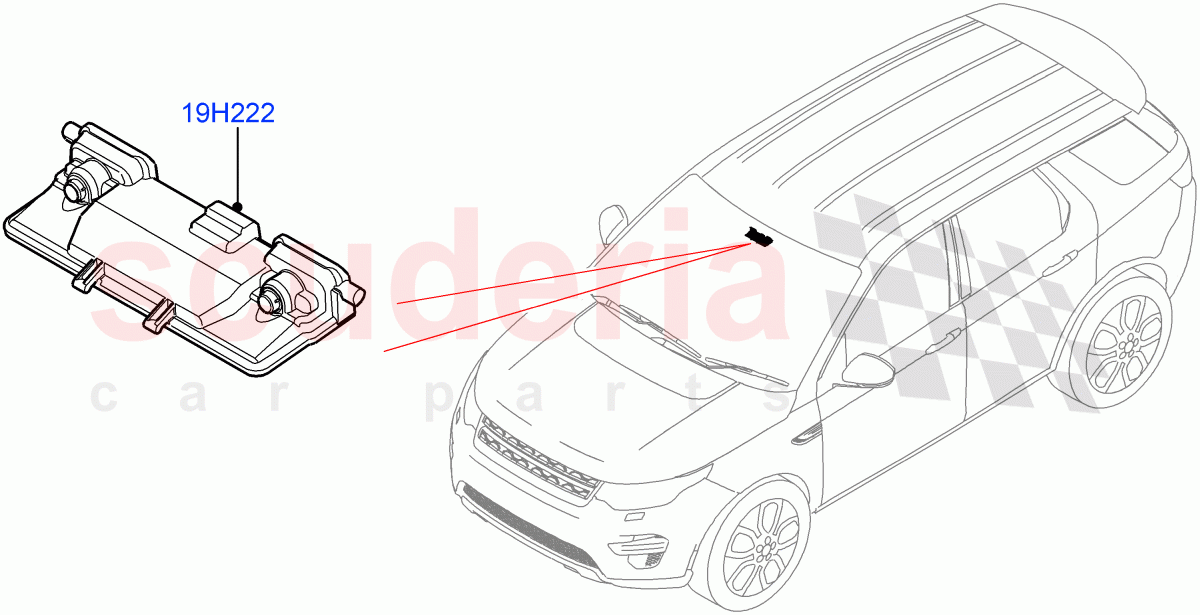 Camera Equipment(Halewood (UK),Forward Facing Camera) of Land Rover Land Rover Discovery Sport (2015+) [2.0 Turbo Petrol GTDI]