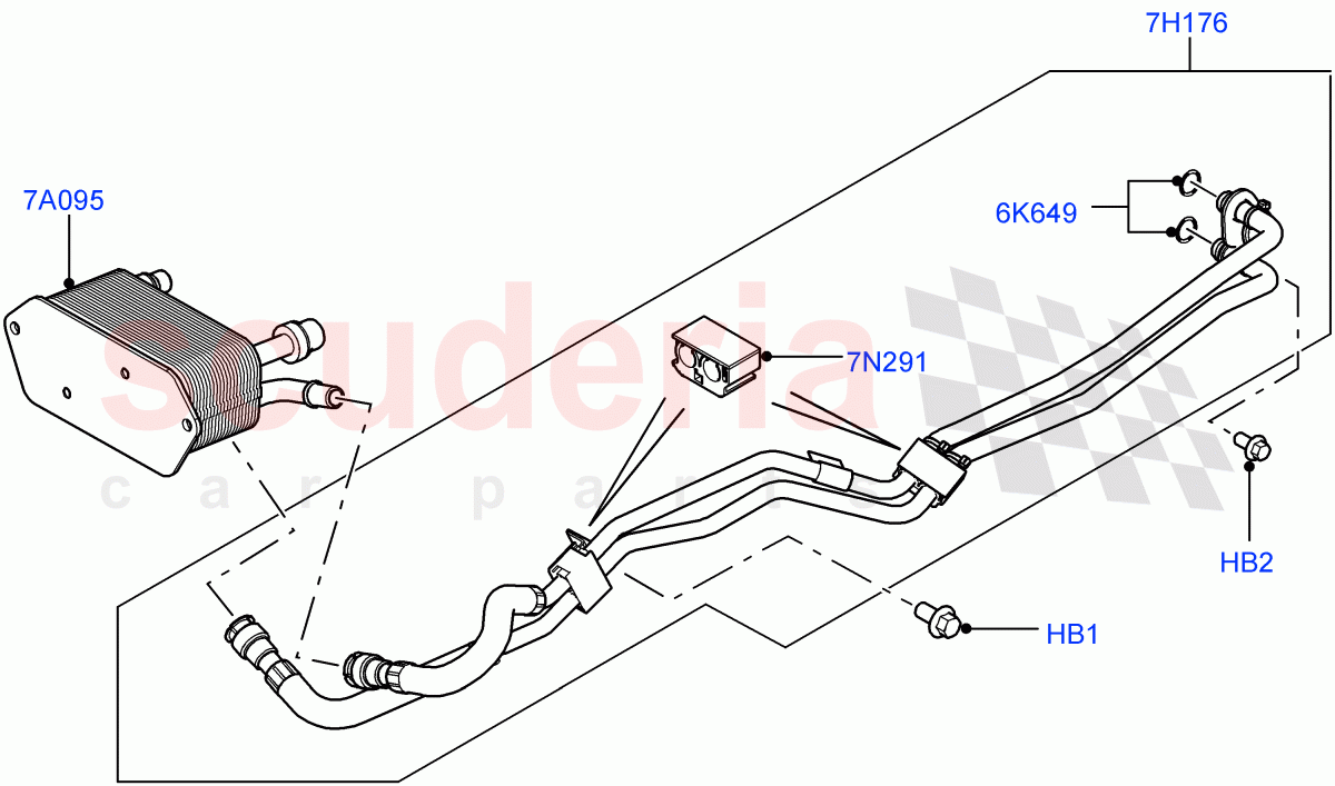 Transmission Cooling Systems(3.6L V8 32V DOHC EFi Diesel Lion,6 Speed Auto ZF 6HP26 Steptronic)((V)FROMAA000001) of Land Rover Land Rover Range Rover (2010-2012) [4.4 DOHC Diesel V8 DITC]