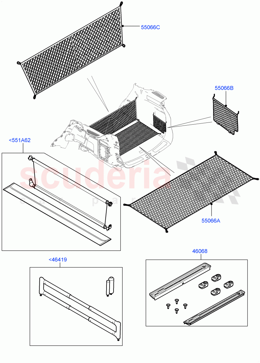 Load Retention Systems(Accessory)(Halewood (UK),Itatiaia (Brazil)) of Land Rover Land Rover Discovery Sport (2015+) [2.0 Turbo Petrol GTDI]