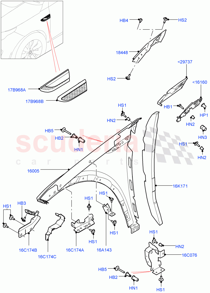 Dash Panel And Front Fenders (Halewood (UK)) of Land Rover Land Rover Discovery Sport (2015+) [2.0 Turbo Diesel]