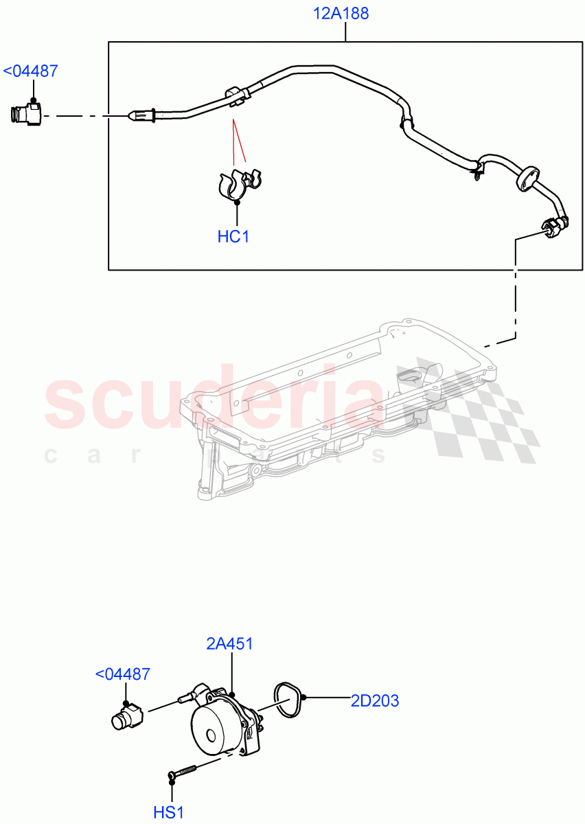 Vacuum Control And Air Injection(Nitra Plant Build)(5.0 Petrol AJ133 DOHC CDA)((V)FROMM2000001) of Land Rover Land Rover Defender (2020+) [5.0 OHC SGDI SC V8 Petrol]