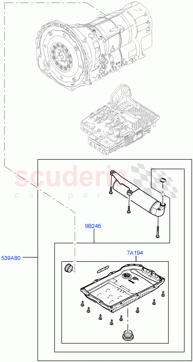 Valve Body - Main Control & Servo's(Solihull Plant Build, Hydraulic Impulse Storage System)(8 Speed Auto Trans ZF 8HP45,Starter - Stop/Start System)((V)FROMAA000001) of Land Rover Land Rover Range Rover (2012-2021) [2.0 Turbo Petrol GTDI]