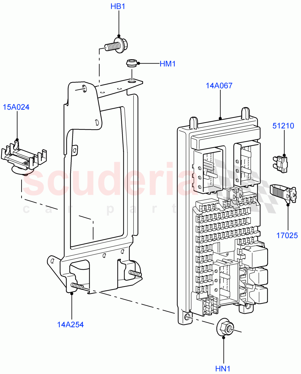 Fuses, Holders And Circuit Breakers (Passenger Compartment) ((V) FROMAA000001) of Land Rover Land Rover Range Rover Sport (2010-2013) [5.0 OHC SGDI SC V8 Petrol]