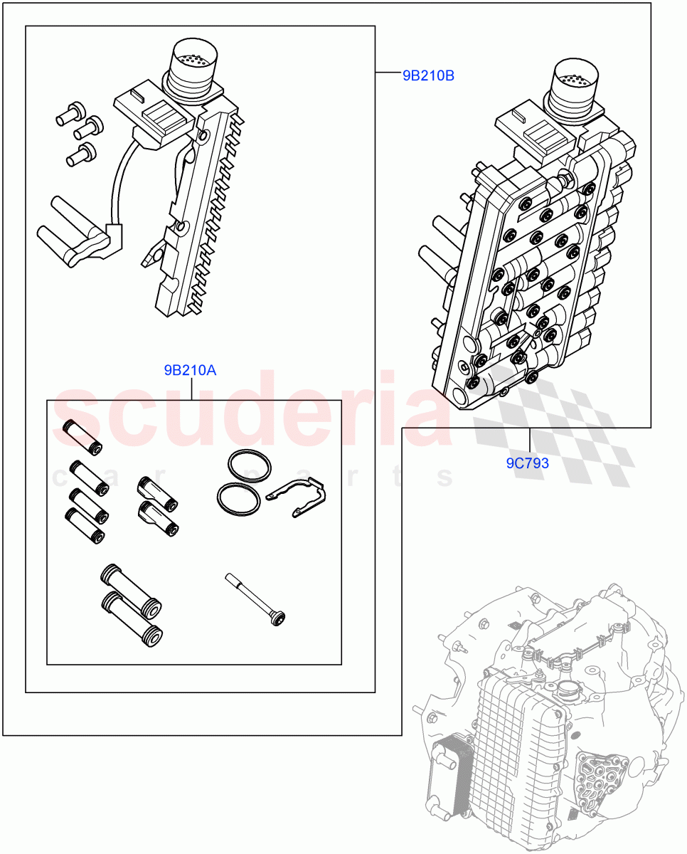 Valve Body - Main Control & Servo's(9 Speed Auto AWD,Changsu (China))((V)FROMEG000001) of Land Rover Land Rover Discovery Sport (2015+) [1.5 I3 Turbo Petrol AJ20P3]