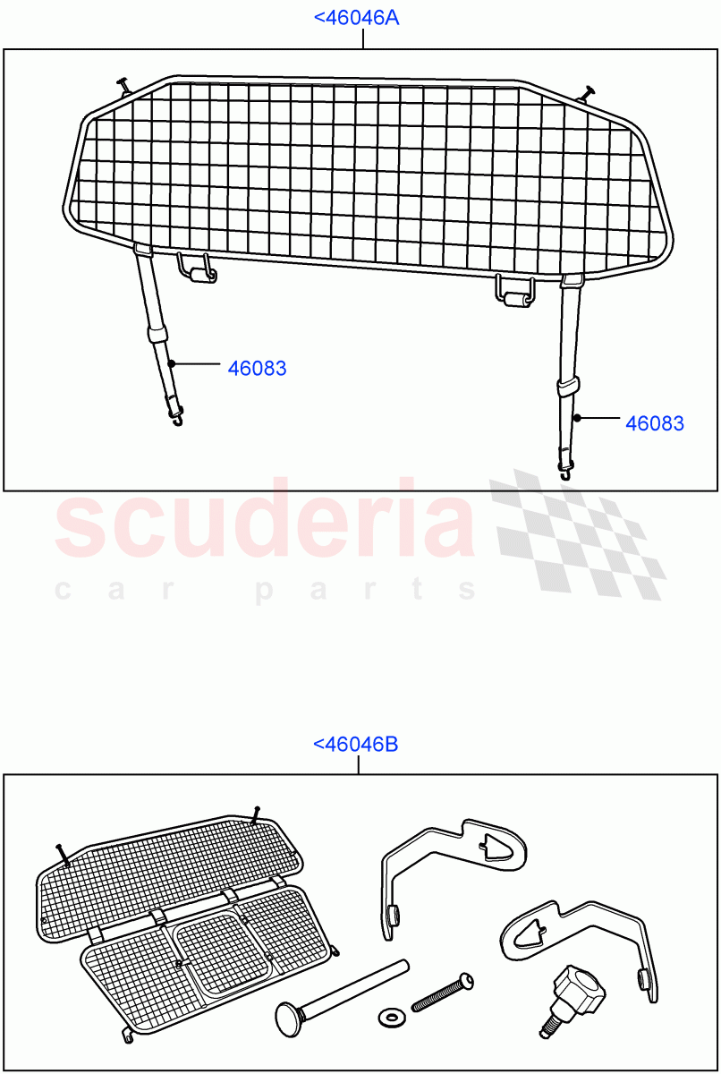 Dog Guard/Partition (Accessory) (Less Armoured) ((V) FROMAA000001) of Land Rover Land Rover Range Rover (2010-2012) [5.0 OHC SGDI NA V8 Petrol]
