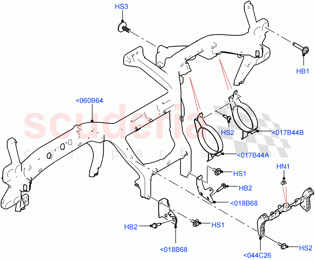 Instrument Panel(Internal Components) of Land Rover Land Rover Range Rover Velar (2017+) [5.0 OHC SGDI SC V8 Petrol]