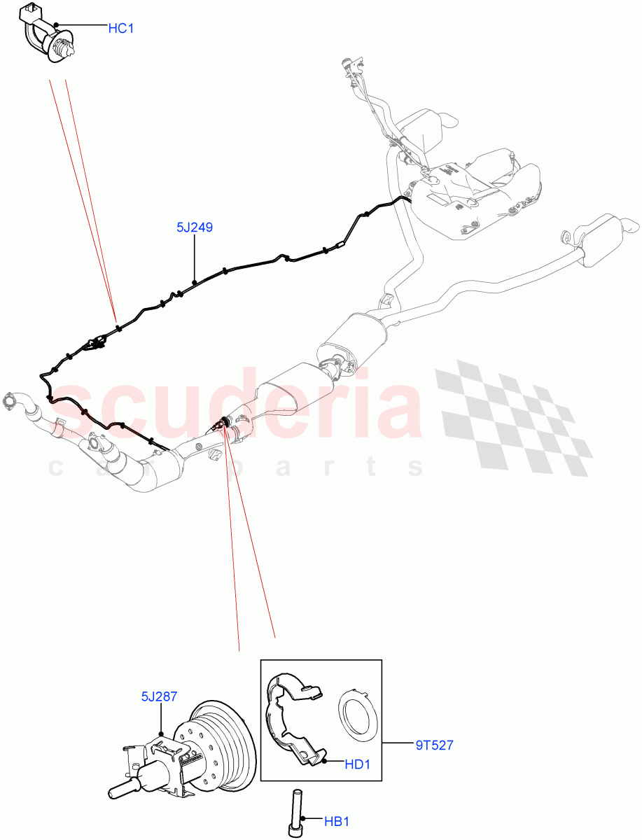 Exhaust Fluid Injection System (3.0 V6 Diesel, With Diesel Exh Fluid Emission Tank) ((V) FROMGA000001) of Land Rover Land Rover Discovery 4 (2010-2016) [3.0 Diesel 24V DOHC TC]