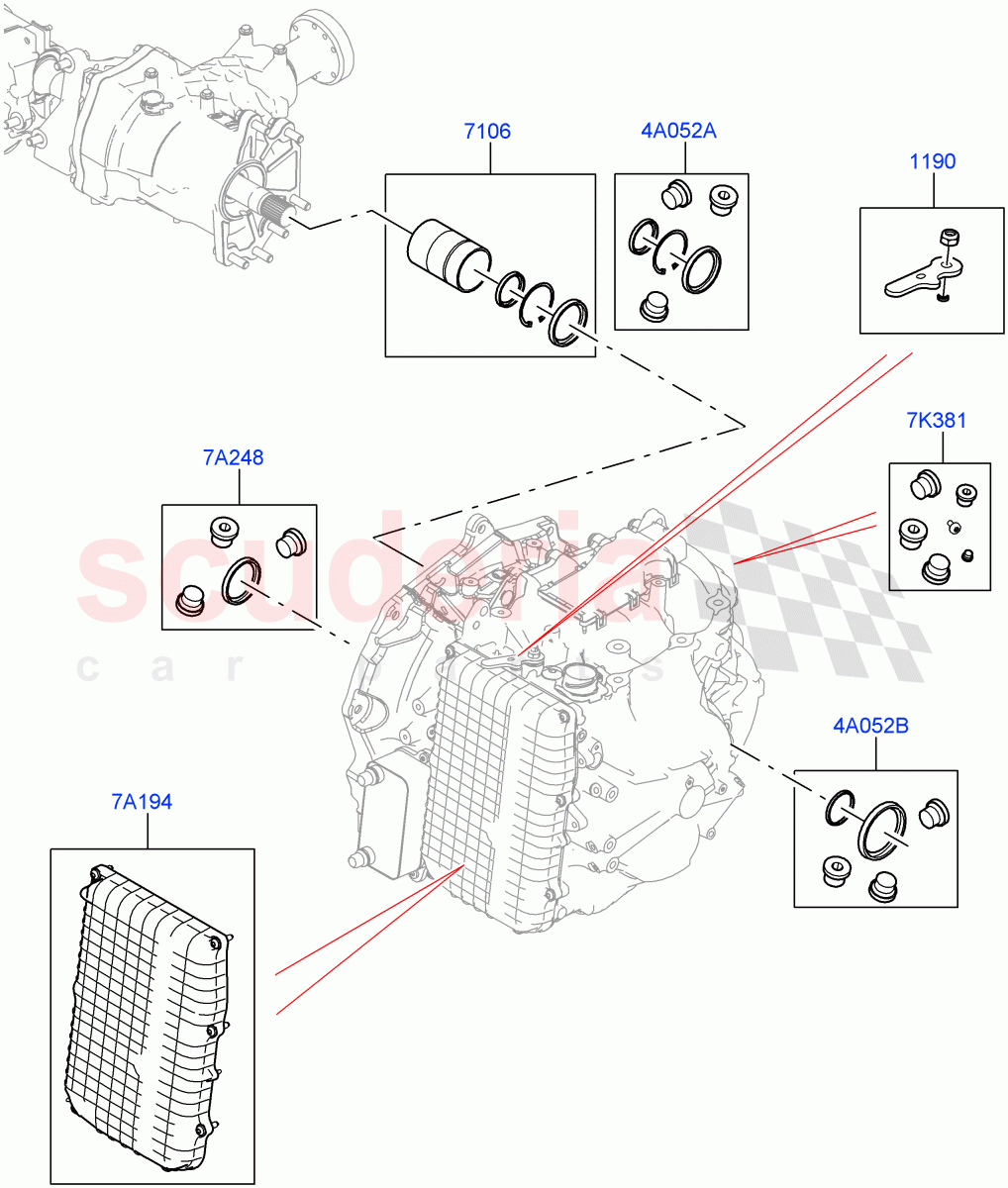 Transmission External Components(2.0L AJ20P4 Petrol Mid PTA,9 Speed Auto Trans 9HP50,Changsu (China))((V)FROMKG006088) of Land Rover Land Rover Range Rover Evoque (2019+) [2.0 Turbo Diesel]