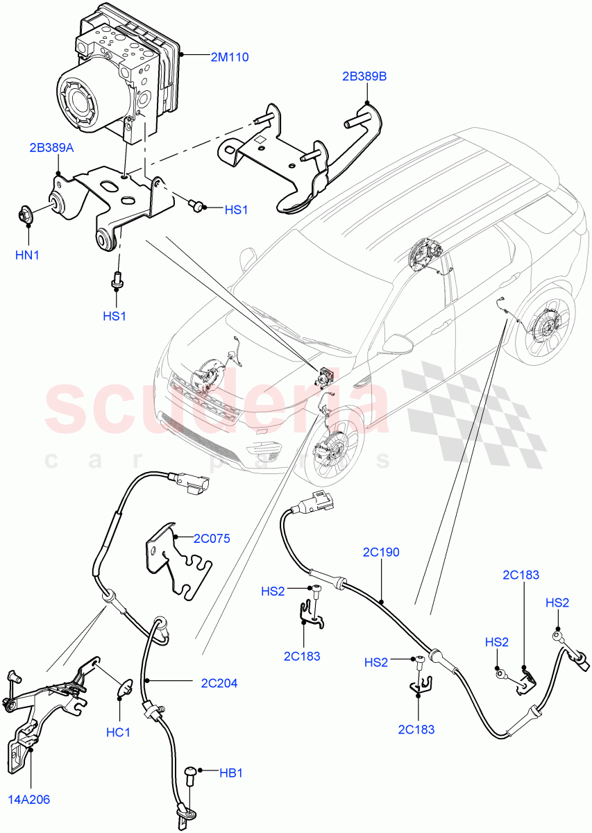 Anti-Lock Braking System (Itatiaia (Brazil)) ((V) FROMGT000001) of Land Rover Land Rover Discovery Sport (2015+) [1.5 I3 Turbo Petrol AJ20P3]