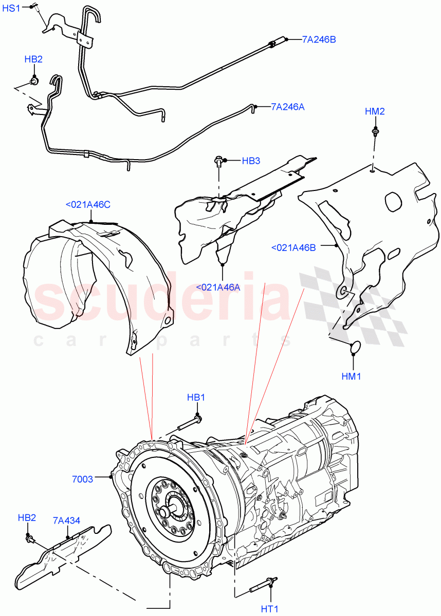 Auto Trans Assy & Speedometer Drive(Nitra Plant Build)(2.0L I4 High DOHC AJ200 Petrol,8 Speed Auto Trans ZF 8HP45)((V)FROMK2000001) of Land Rover Land Rover Defender (2020+) [3.0 I6 Turbo Diesel AJ20D6]