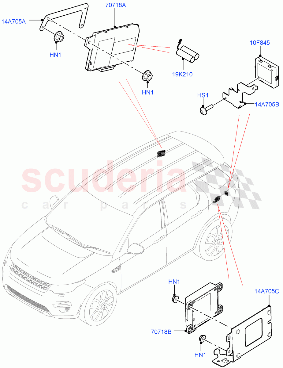 Telematics(Changsu (China))((V)FROMHG347884) of Land Rover Land Rover Discovery Sport (2015+) [2.0 Turbo Diesel AJ21D4]