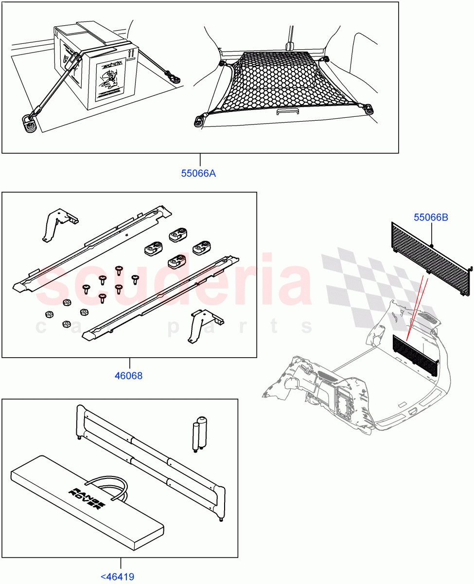 Load Retention Systems(Accessory) of Land Rover Land Rover Range Rover (2012-2021) [2.0 Turbo Petrol AJ200P]