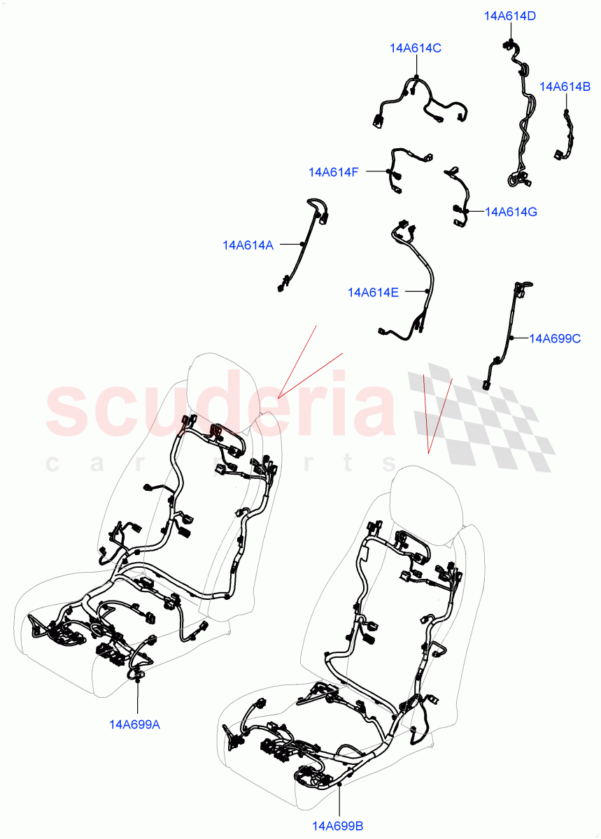 Wiring - Seats (Front Seats) of Land Rover Land Rover Range Rover (2022+) [3.0 I6 Turbo Petrol AJ20P6]
