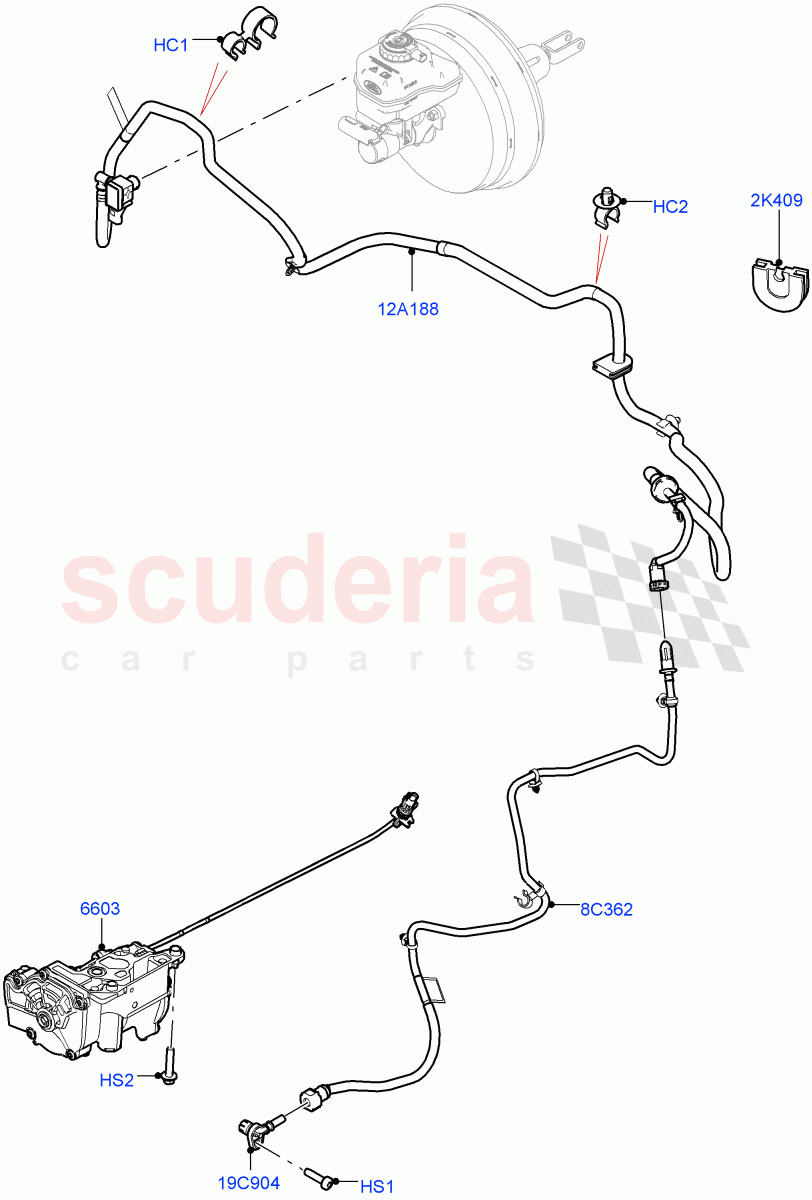 Vacuum Control And Air Injection (3.0L AJ20P6 Petrol High, RHD) ((V) FROMKA000001) of Land Rover Land Rover Range Rover Sport (2014+) [3.0 I6 Turbo Petrol AJ20P6]