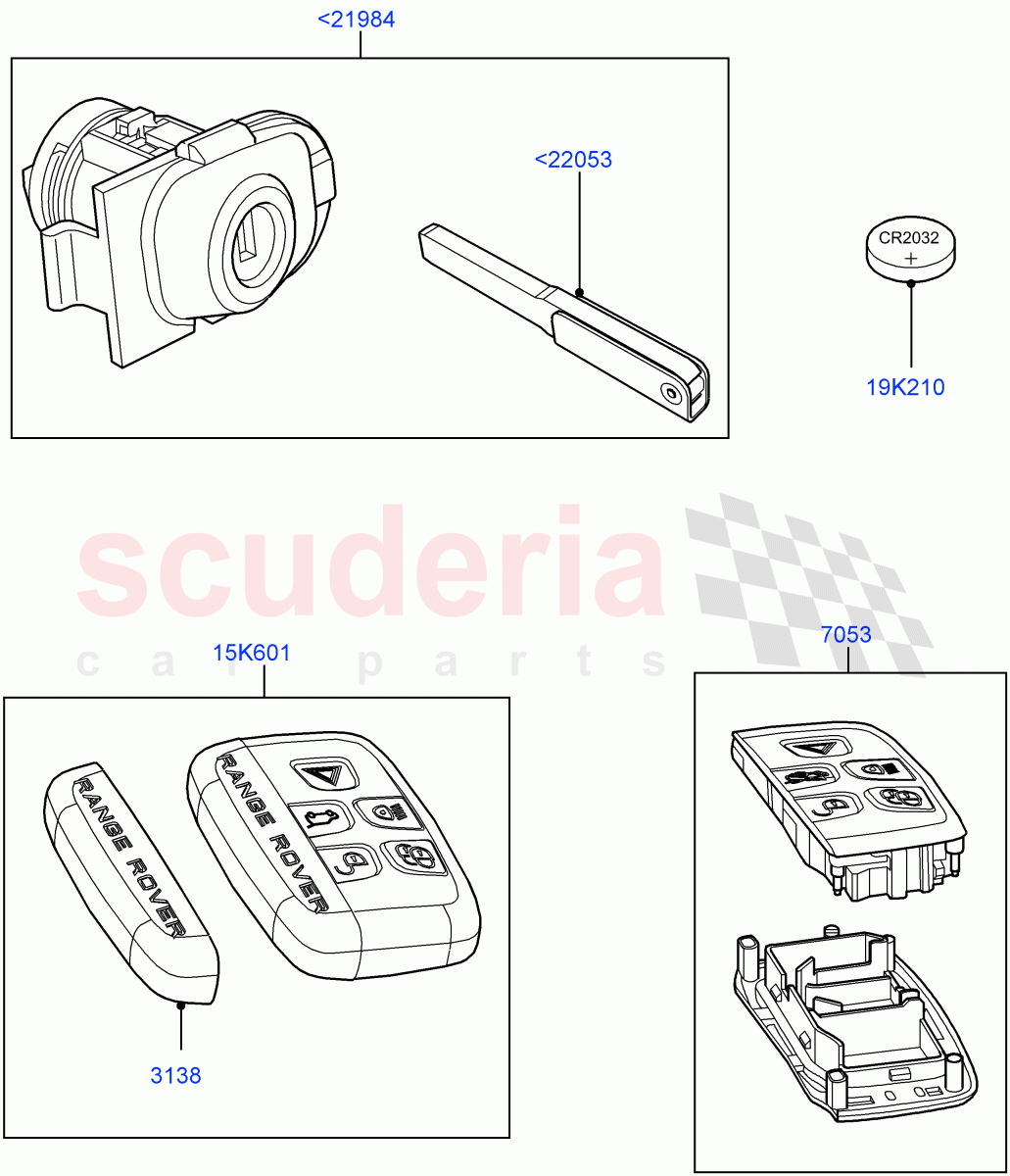 Vehicle Lock Sets And Repair Kits(Itatiaia (Brazil))((V)FROMGT000001) of Land Rover Land Rover Range Rover Evoque (2012-2018) [2.0 Turbo Diesel]