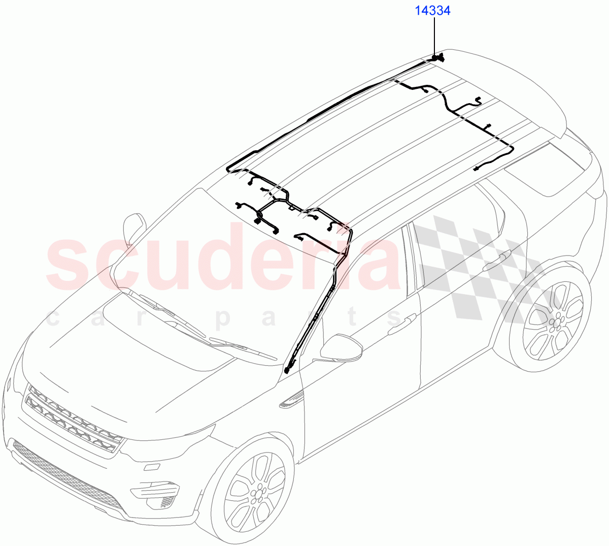 Electrical Wiring - Body And Rear(Roof)(Changsu (China))((V)FROMMG140569) of Land Rover Land Rover Discovery Sport (2015+) [2.0 Turbo Diesel AJ21D4]