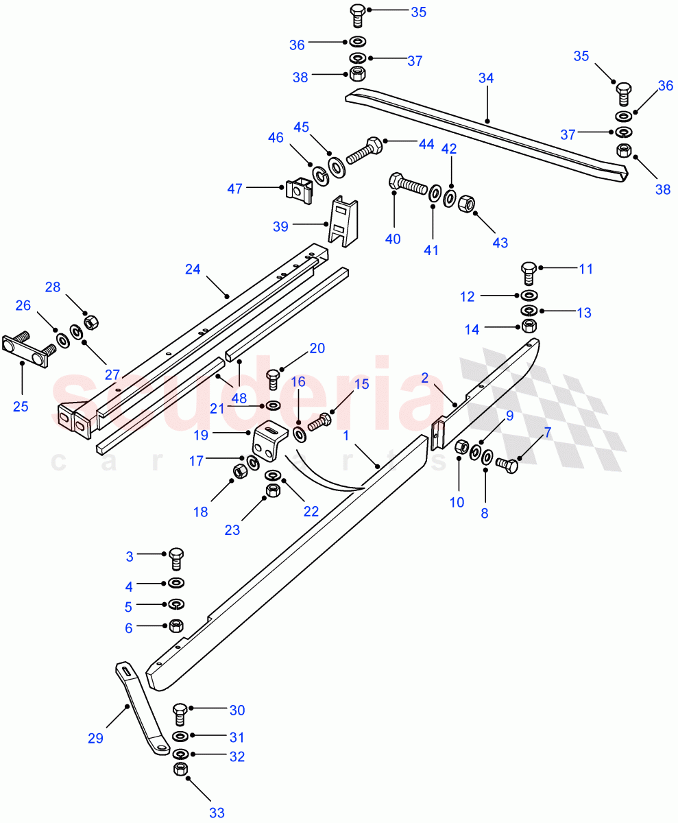Sill Panels (Chassis Cab, 110" Wheelbase, 90" Wheelbase, High Capacity Pick Up, Hard Top, Pick Up, Soft Top) ((V) FROM7A000001) of Land Rover Land Rover Defender (2007-2016)