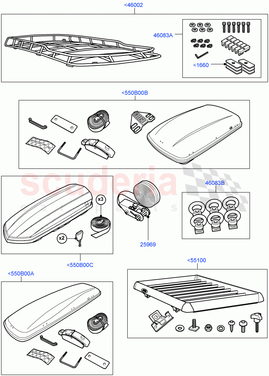 Roof Rack Systems ((V) FROMAA000001) of Land Rover Land Rover Range Rover (2010-2012) [5.0 OHC SGDI SC V8 Petrol]