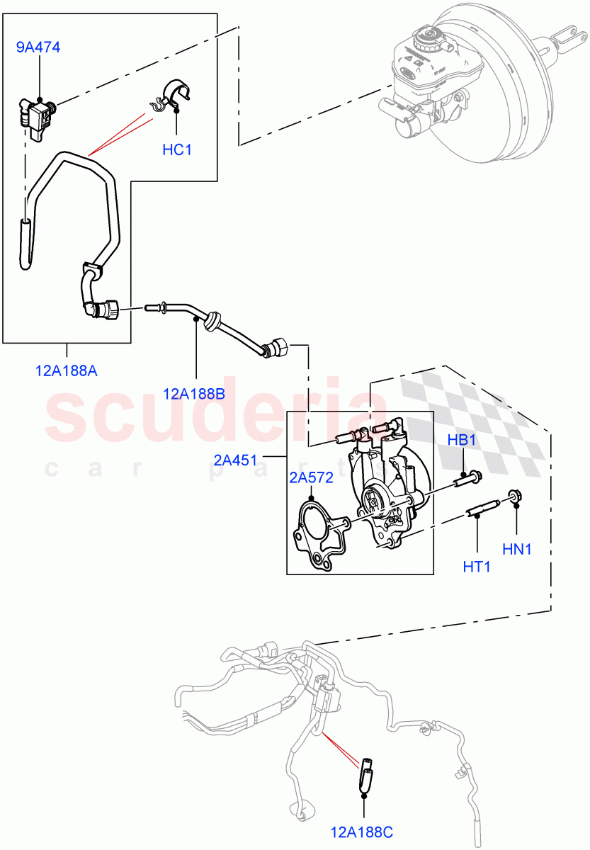 Vacuum Control And Air Injection of Land Rover Land Rover Discovery 5 (2017+) [3.0 Diesel 24V DOHC TC]