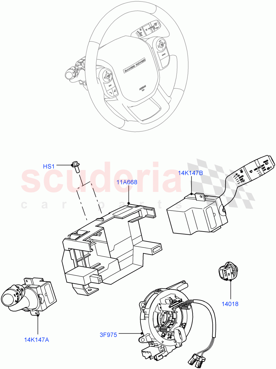 Switches(Steering Column) of Land Rover Land Rover Range Rover Sport (2014+) [2.0 Turbo Diesel]