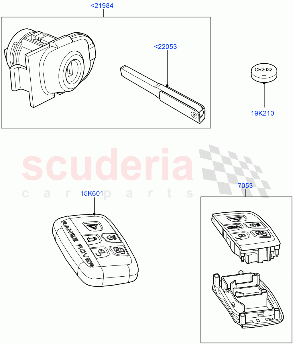 Vehicle Lock Sets And Repair Kits(Changsu (China))((V)FROMEG000001) of Land Rover Land Rover Range Rover Evoque (2012-2018) [2.0 Turbo Diesel]