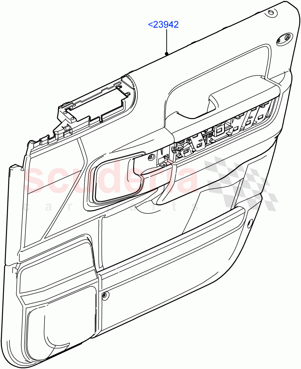 Front Door Trim Panels((V)FROMAA000001) of Land Rover Land Rover Range Rover (2010-2012) [4.4 DOHC Diesel V8 DITC]