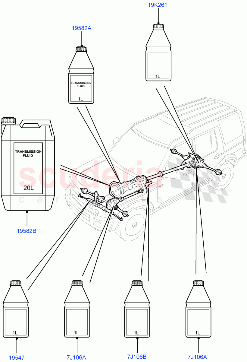 Transmission & Power Steering Oil((V)FROMAA000001) of Land Rover Land Rover Discovery 4 (2010-2016) [5.0 OHC SGDI NA V8 Petrol]