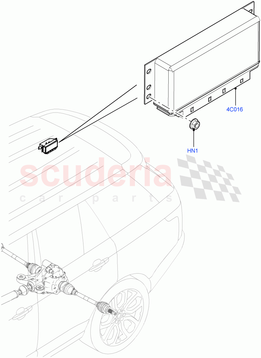 Rear Axle Modules And Sensors(Electronic Locking Differential) of Land Rover Land Rover Range Rover (2012-2021) [3.0 I6 Turbo Diesel AJ20D6]