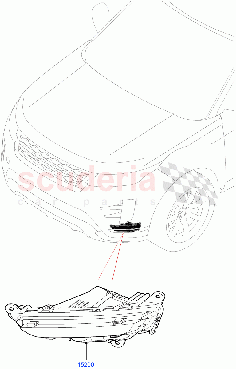 Front Fog Lamps(Halewood (UK),With Front Fog Lamps) of Land Rover Land Rover Range Rover Evoque (2019+) [2.0 Turbo Diesel]