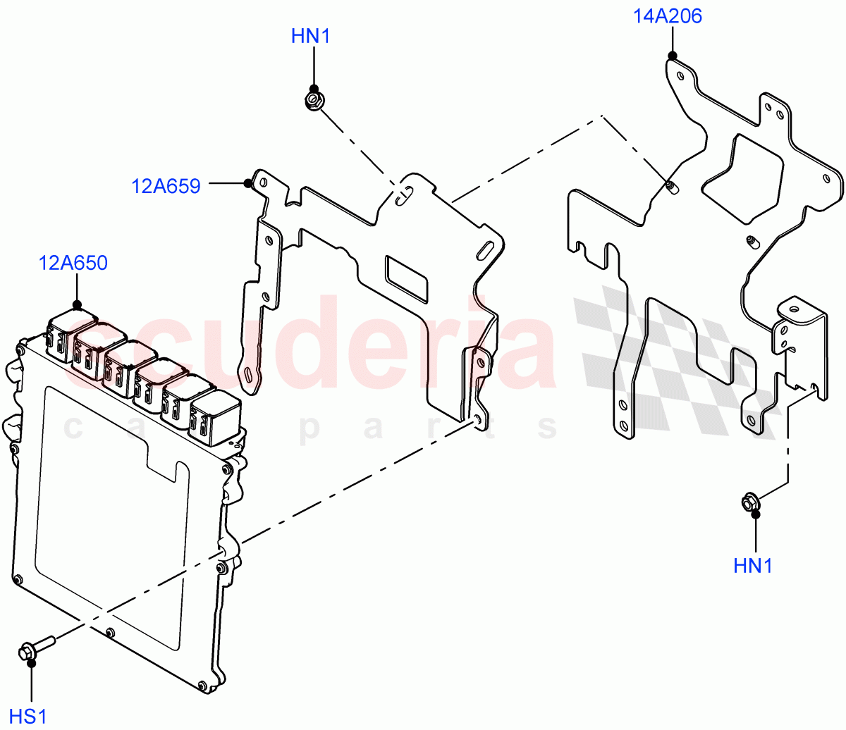 Engine Modules And Sensors(RHD)(3.0L AJ20P6 Petrol High)((V)FROMMA000001) of Land Rover Land Rover Range Rover Velar (2017+) [3.0 I6 Turbo Petrol AJ20P6]