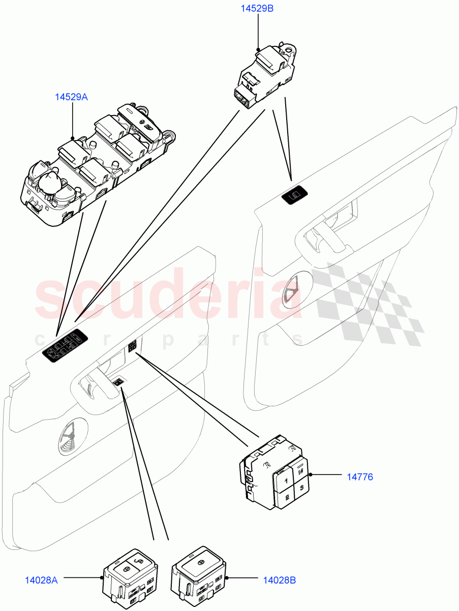 Switches(Door)(Itatiaia (Brazil))((V)FROMGT000001) of Land Rover Land Rover Discovery Sport (2015+) [2.0 Turbo Petrol GTDI]