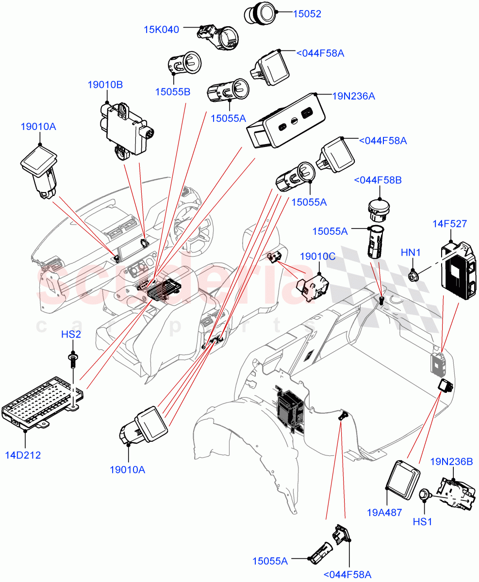 Instrument Panel Related Parts of Land Rover Land Rover Defender (2020+) [5.0 OHC SGDI SC V8 Petrol]