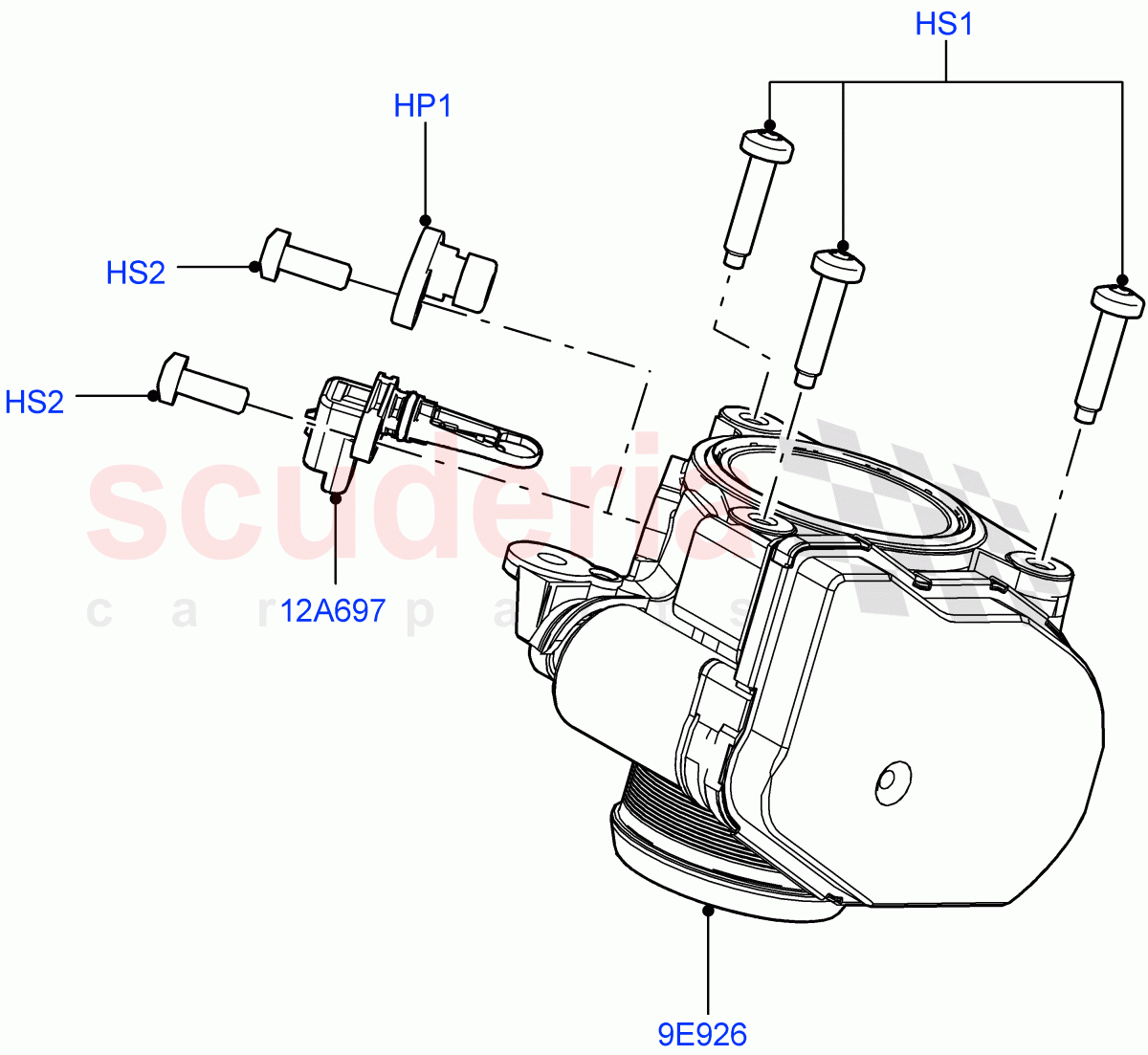 Throttle Housing(2.2L CR DI 16V Diesel,2.2L DOHC EFI TC DW12) of Land Rover Land Rover Discovery Sport (2015+) [2.2 Single Turbo Diesel]