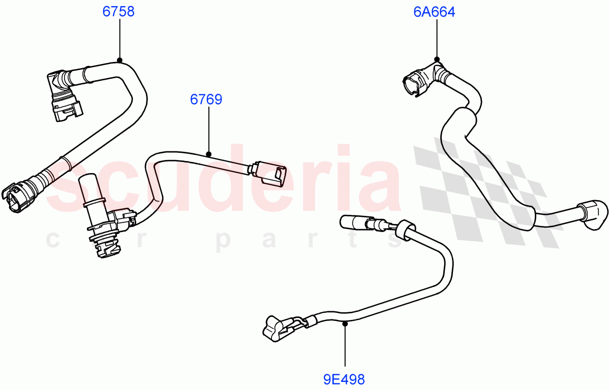 Emission Control - Crankcase (Cologne V6 4.0 EFI (SOHC)) ((V) FROMAA000001) of Land Rover Land Rover Discovery 4 (2010-2016) [4.0 Petrol V6]