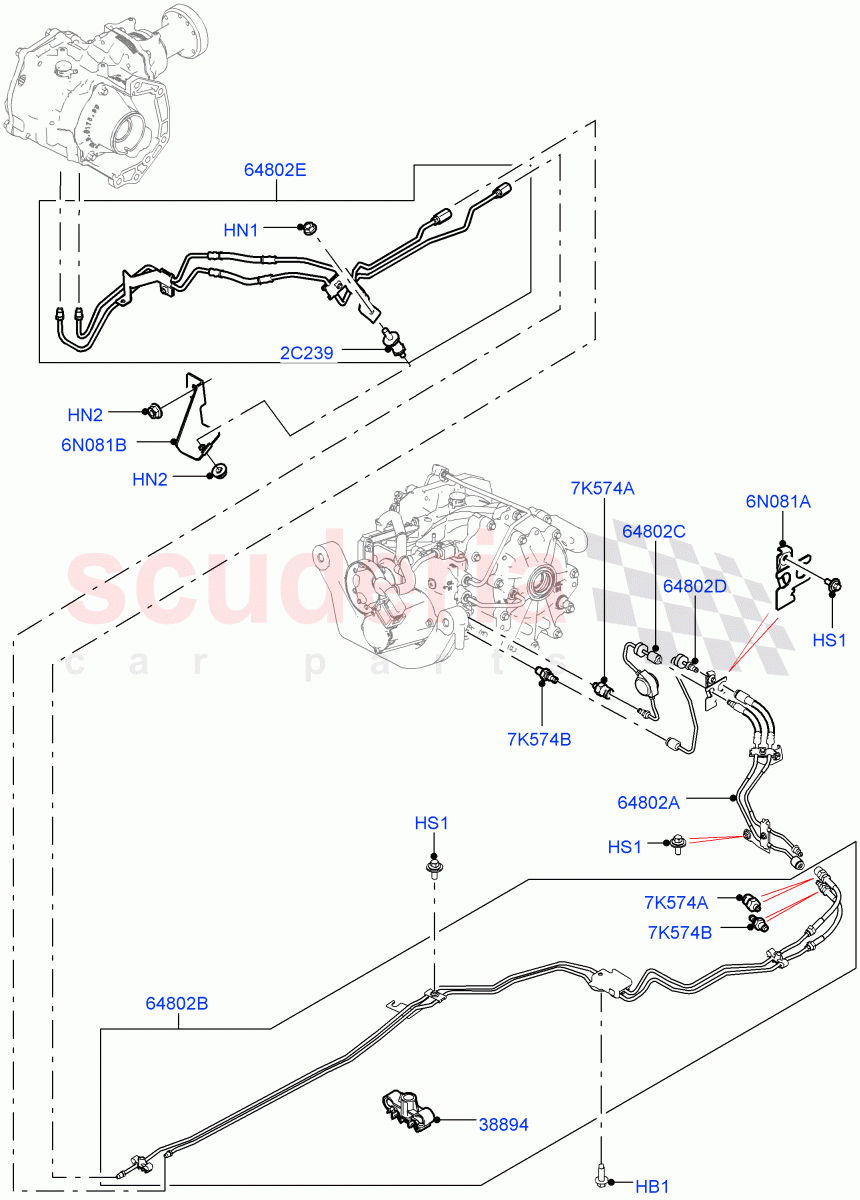 Active Driveline(Itatiaia (Brazil),Dynamic Driveline)((V)FROMJT000001) of Land Rover Land Rover Discovery Sport (2015+) [2.0 Turbo Diesel AJ21D4]