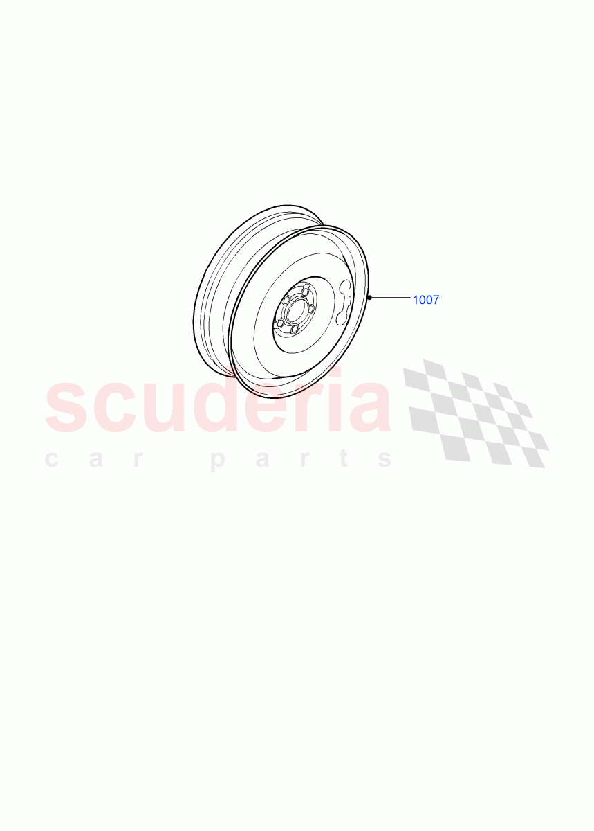 Spare Wheel(Itatiaia (Brazil),Spare Wheel - Reduced Section Steel)((V)FROMGT000001) of Land Rover Land Rover Range Rover Evoque (2012-2018) [2.2 Single Turbo Diesel]