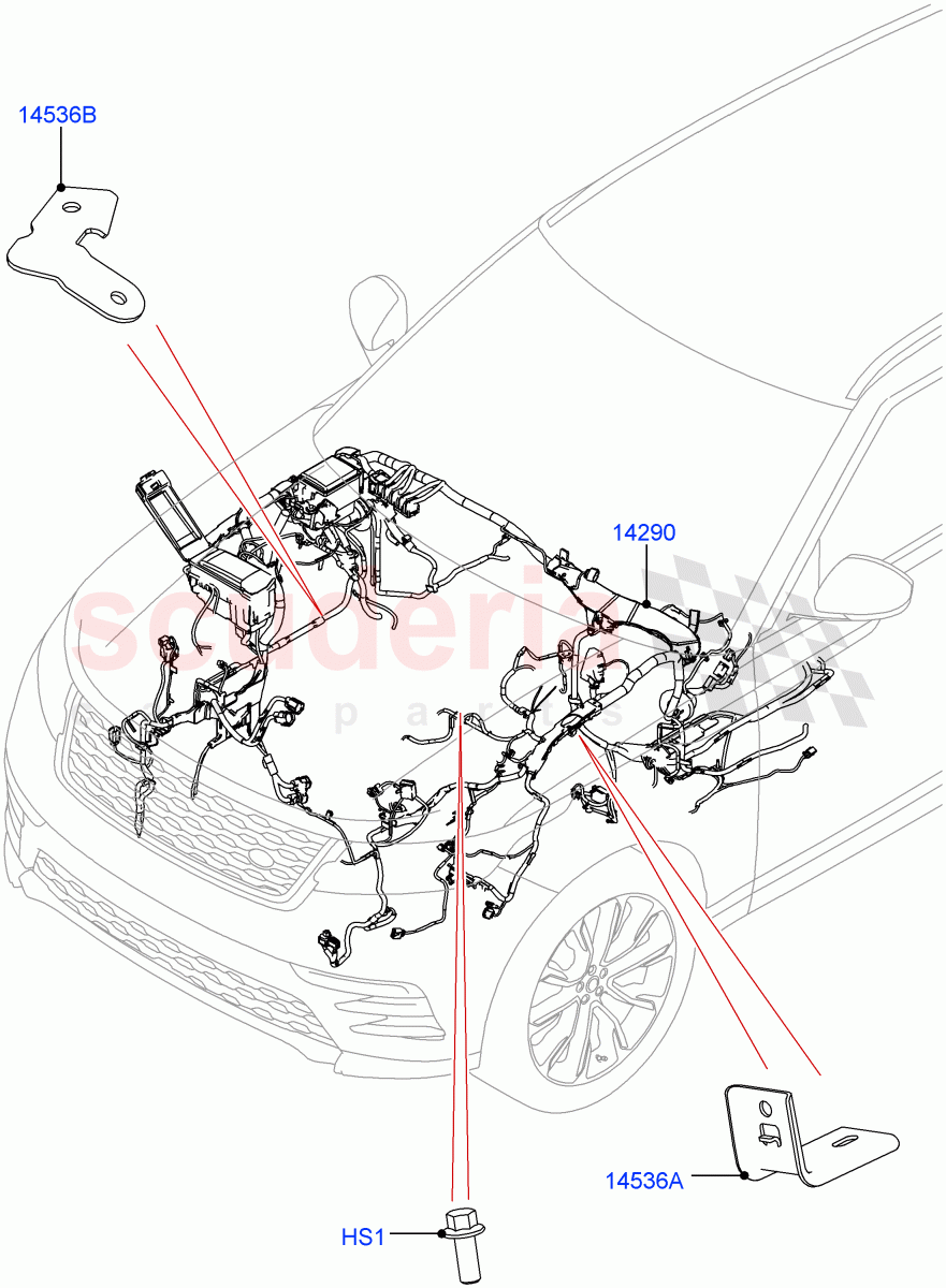 Engine Bay Harness((V)FROMNA000001) of Land Rover Land Rover Range Rover Velar (2017+) [2.0 Turbo Diesel]