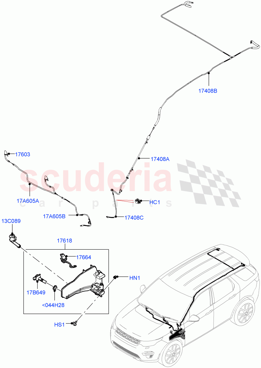 Windscreen Washer(Changsu (China))((V)FROMKG446857) of Land Rover Land Rover Discovery Sport (2015+) [2.0 Turbo Diesel AJ21D4]