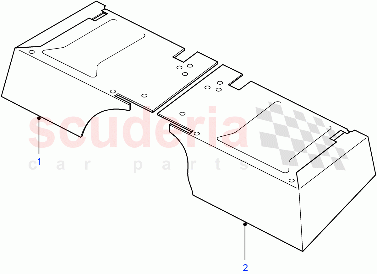 Carpets-Seatbase(With Carpet Floor Covering Level 1)((V)FROM7A000001) of Land Rover Land Rover Defender (2007-2016)