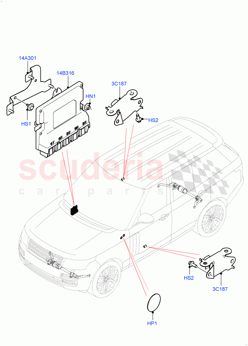 Active Anti-Roll Bar System(Controls/Electrics)(Electronic Air Suspension With ACE)((V)FROMKA000001) of Land Rover Land Rover Range Rover (2012-2021) [3.0 I6 Turbo Petrol AJ20P6]