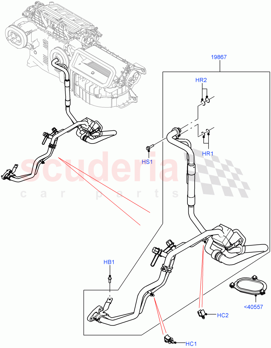 Air Conditioning Condensr/Compressr (With Front Comfort Air Con (IHKA), Electric Engine Battery-MHEV, With Air Conditioning - Front/Rear) ((V) FROMKA000001) of Land Rover Land Rover Range Rover (2012-2021) [5.0 OHC SGDI NA V8 Petrol]